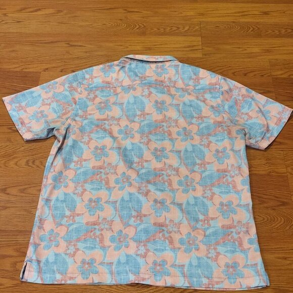Toes on The Nose Hawaiian Shirt Men's XL Floral Tropical Button Up Short Sleeve - Picture 9 of 11